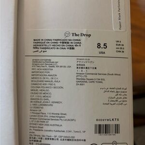 The Drop Women’s Black Slipons